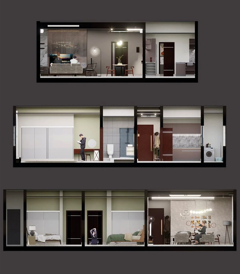 Salle d’eau contemporaine